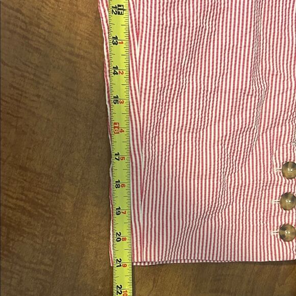 Talbots Pink and White Striped Skimmer Pants size 8  A - Picture 10 of 10